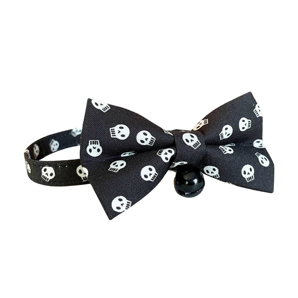 Cat Skull Bow Tie and Collar